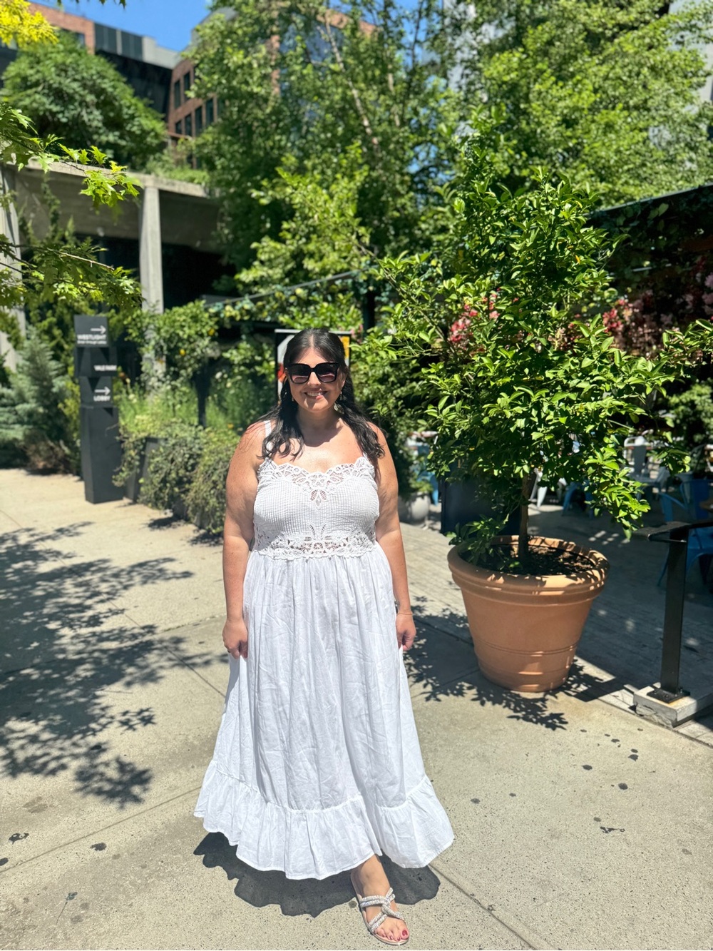 June & Vie White Maxi Dress